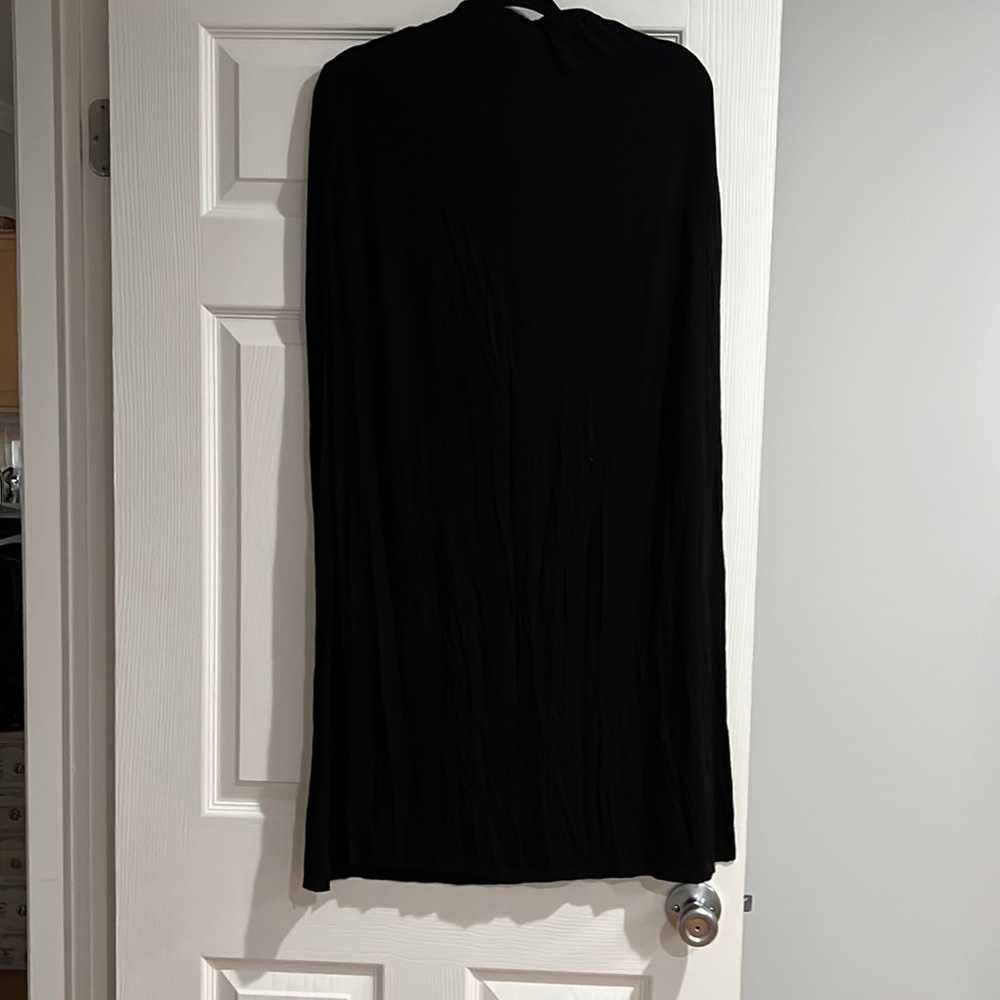 Black Long Skirt w/ Side Slit